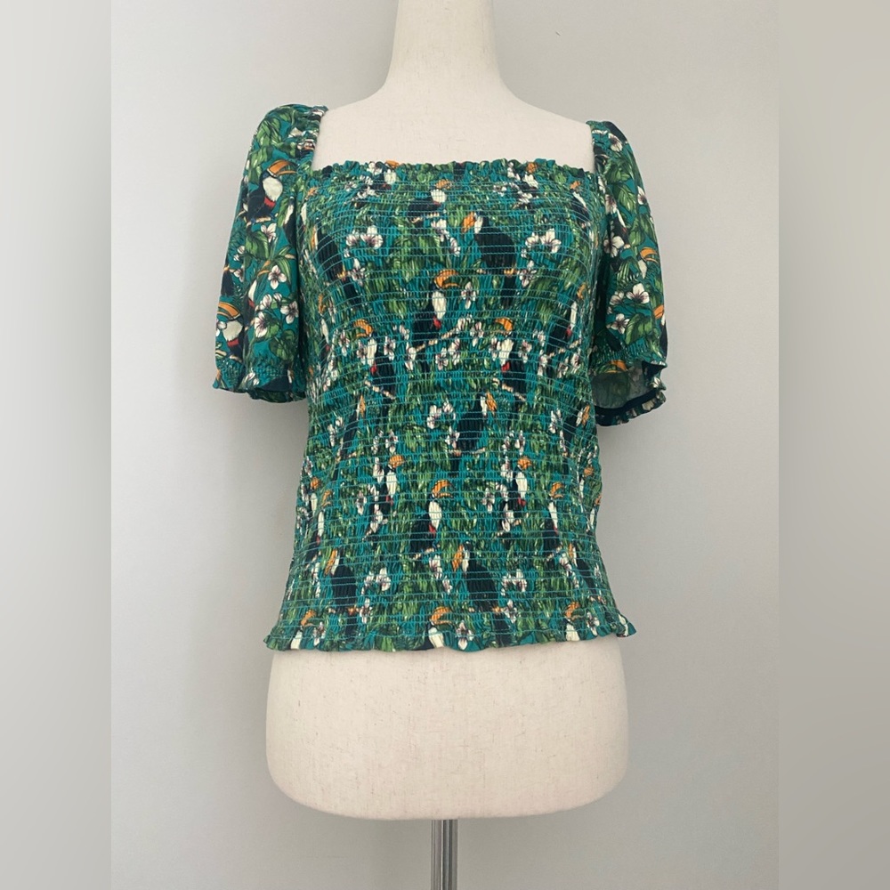 NWOT Anthropologie Dolan Tropical Top